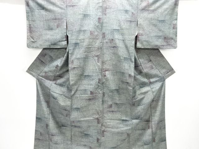 JAPANESE KIMONO / TSUMUGI / WOVEN ABSTRACT